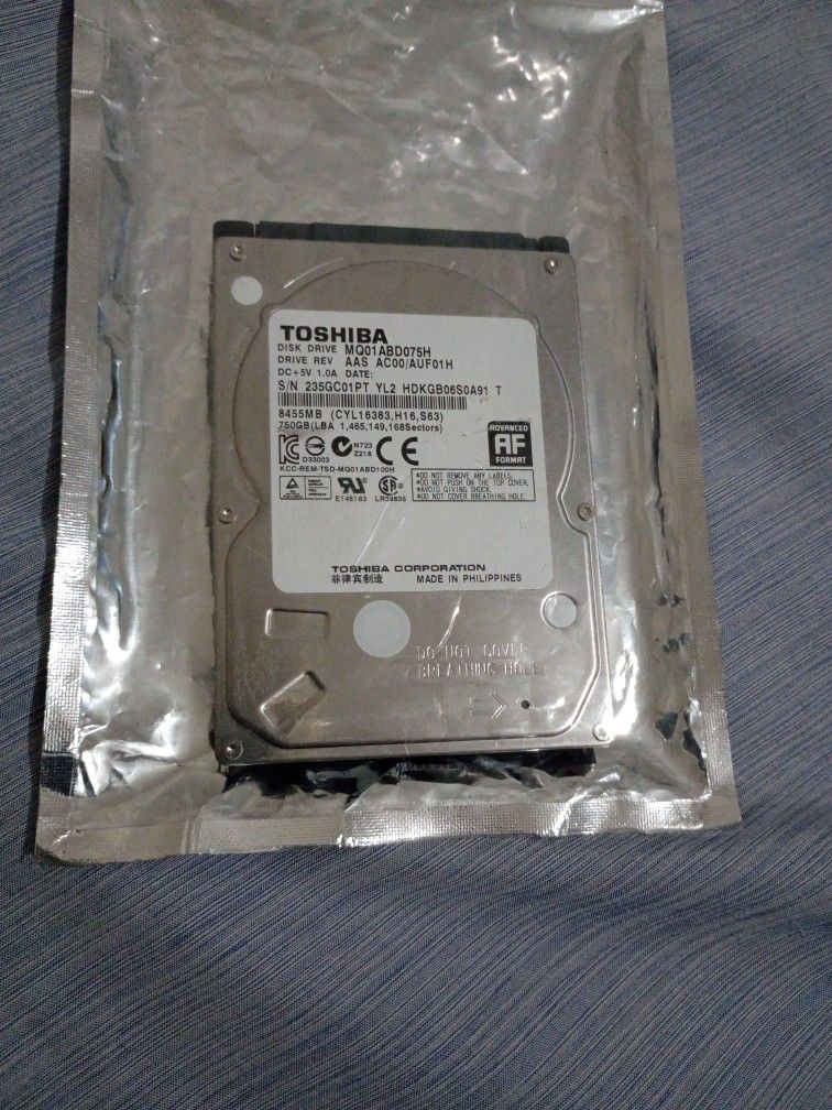 Toshiba SATA Laptop Hard Drive