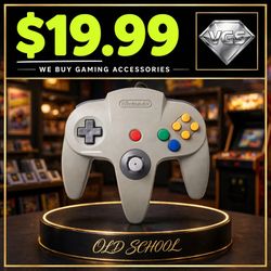 Nintendo 64 Controller Gray OEM - Used, Untested