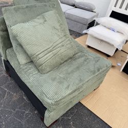 Chair/ Ottoman / Sold As Is/ Missing Parts 