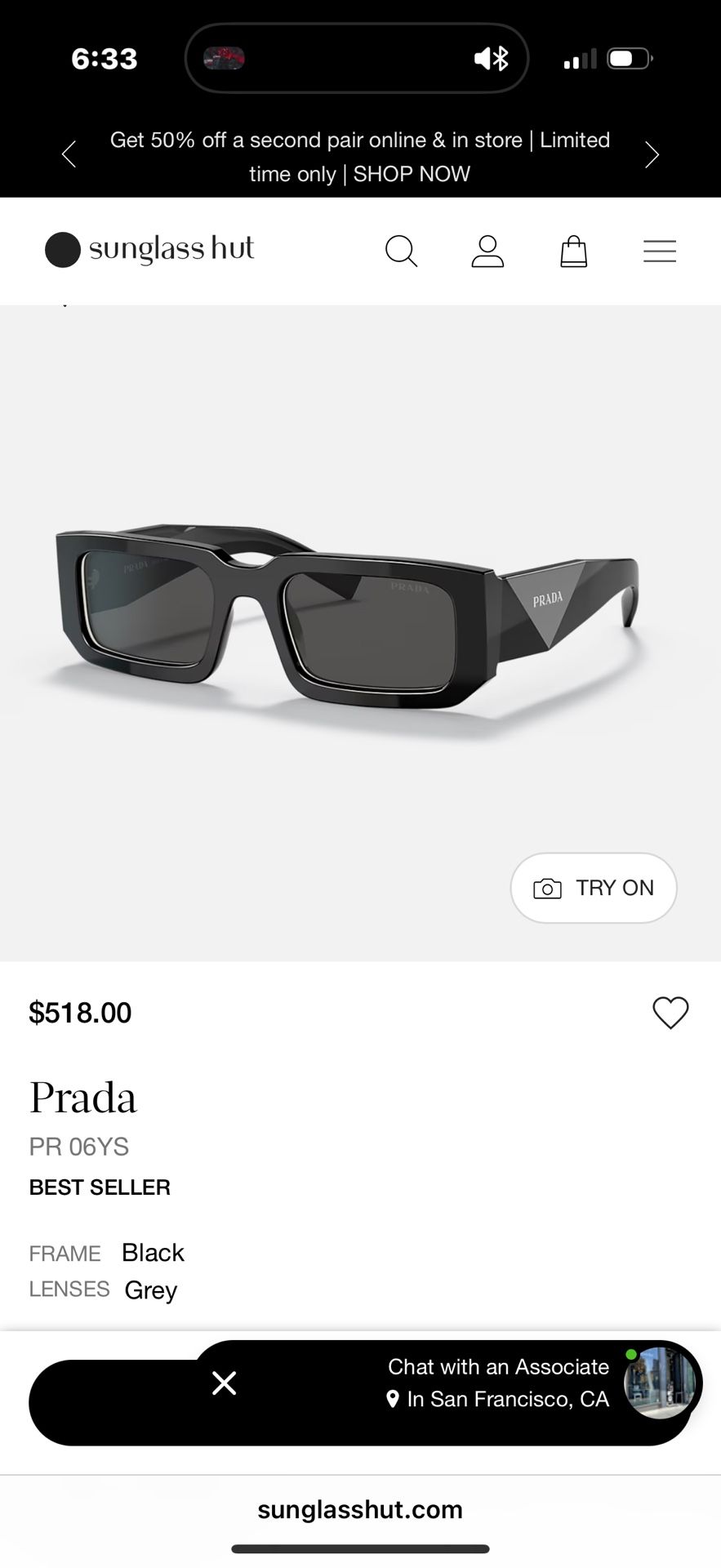 Prada Sunglasses Unisex