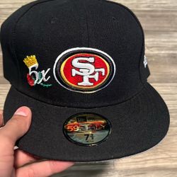 San Francisco 49ers Football Hat Size 7-3/8