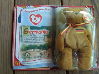 Germania the Bear McDonald's Ty Teenie Beanie SuperStar 2000