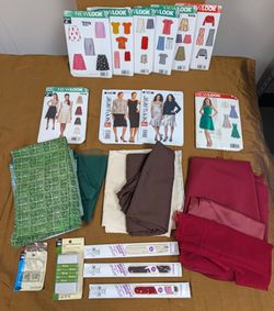 Sewing patterns and materials