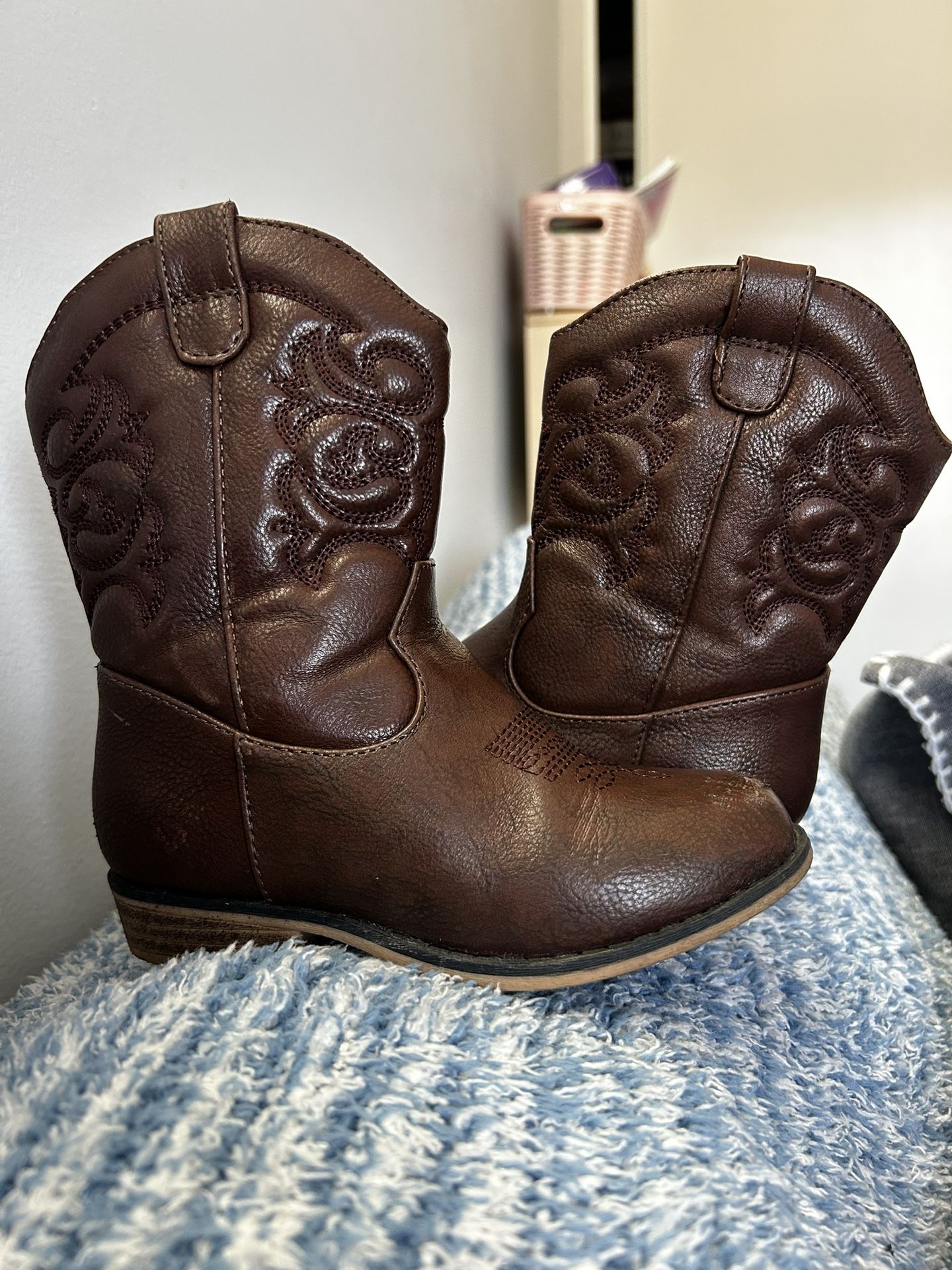Cat And Jack Cowboy Boots Size 10 Girl
