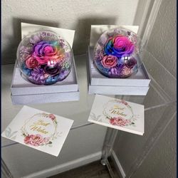 Preserved Bouquet, Valentines Rose with Gift Box,