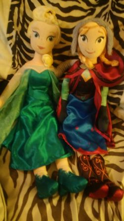Elsa and Anna dolls