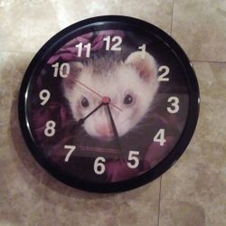 Adorable Ferret Clock