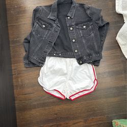 John Galt Brandy Melville Jean jacket and shorts