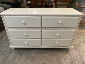 White dresser  54x30