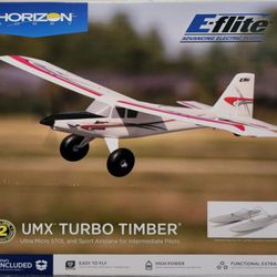 E-flite RC Airplane UMX Turbo Timber BNF 