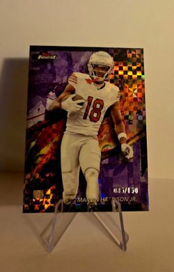 2024 Topps Finest Marvin Harrison Jr Purple /150 RC #89 Arizona Cardinals