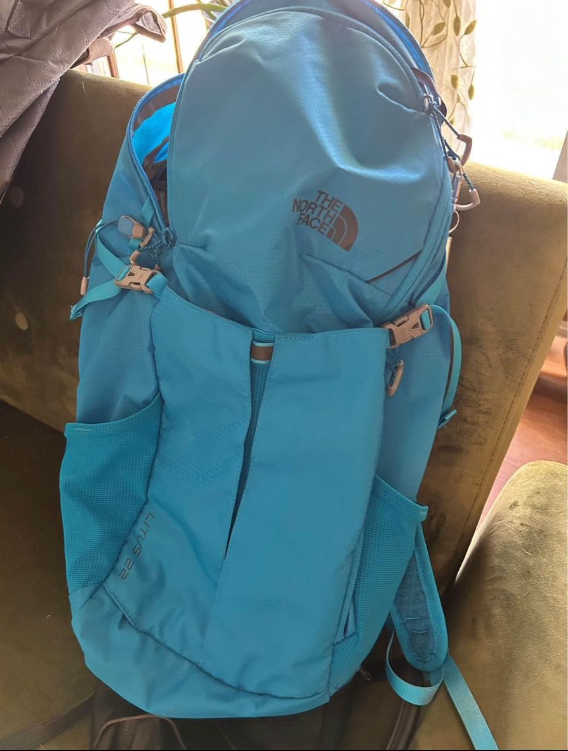 The North Face blue backpack new