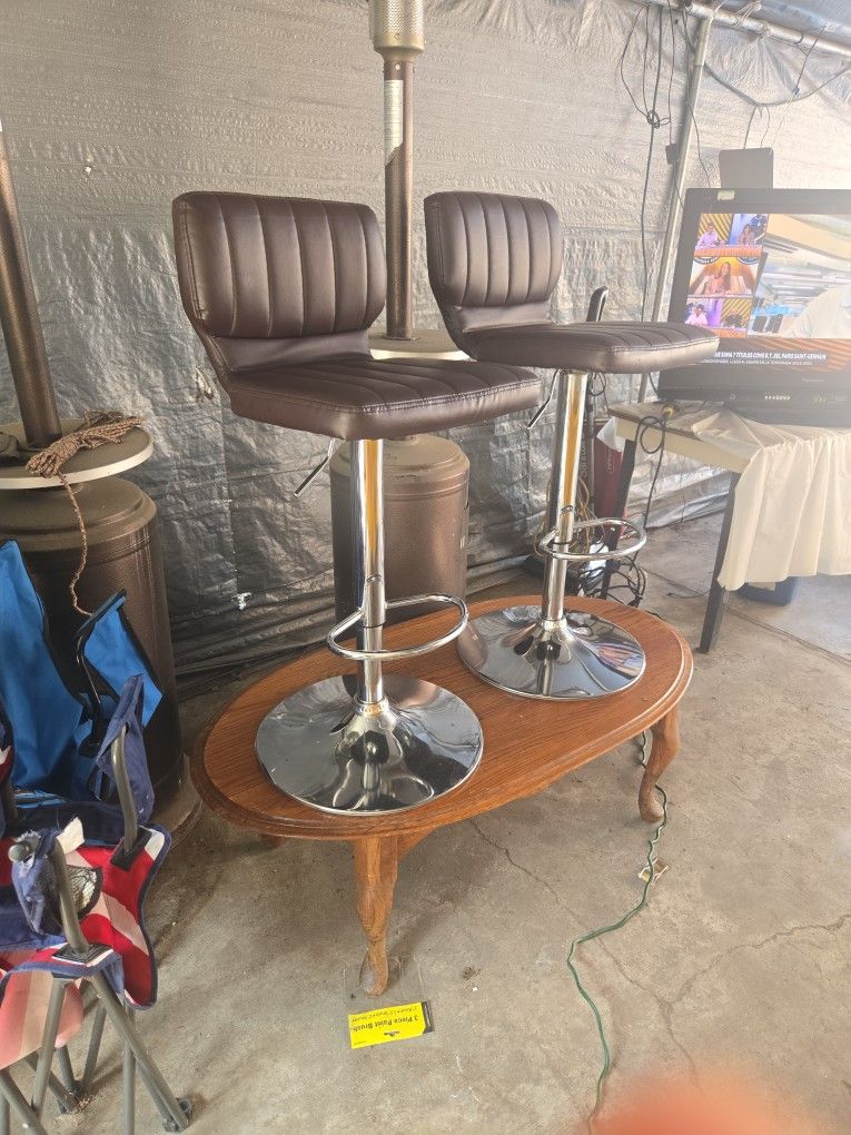 Brown Bar Stools.