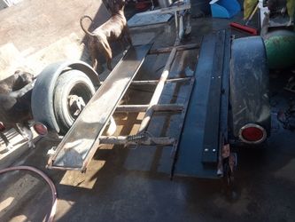Utility Trailer Frame with Wheels