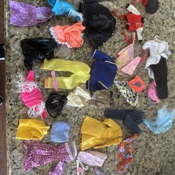 Huge 1980’s And 90’s Barbie Clothes Shoes Accessories Lot
