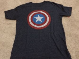 Gently used captain America size small boys tshirt