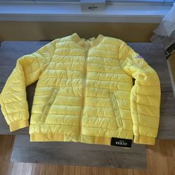 Yellow Guess Puff Jacket