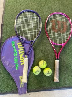 Wilson Tennis Rackets Set with Balls and Case