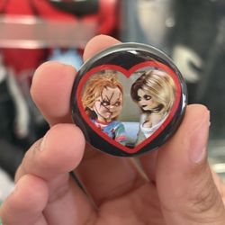 Horror Chucky And Tiffany Pin New 