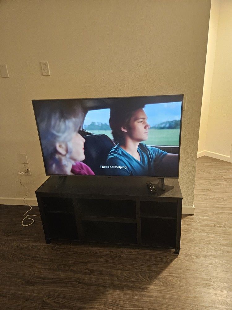 TV and TV Table-  LG 50 inch 4K LED TV