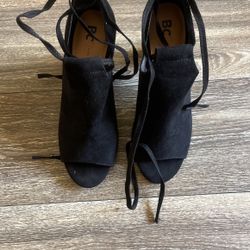 Black Vegan Heels 