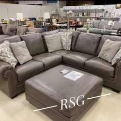 Leather 2-Piece Sectional Couch 🌟No Needed Credit Check ⚡ $39 Down Payment with Financing
2331