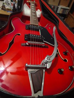 Vintage Semi Hollow Body Epi/Gib MiJ Guitar EXC Pro Fret-level Setup Spa Perfect & Case!
