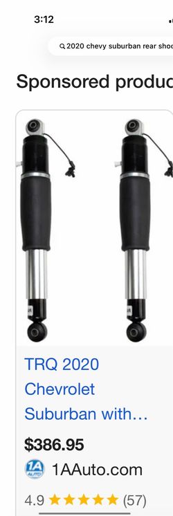 2016-2020 Chevy suburban rear shocks electronic