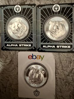 3 oz Scottsdale Stacker Silver Round (Alpha Strike, New)