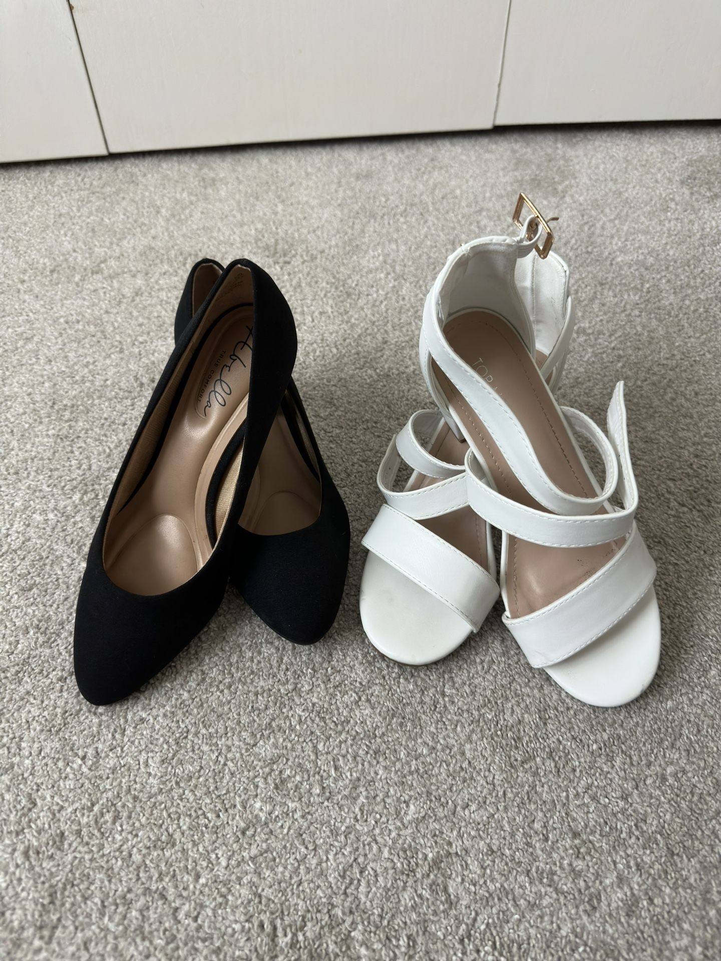 Gentle Used Womens Shoes 7W $40 For Both Pairs