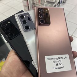 Note 20 ultra unlocked . Cash or $10 down w approval