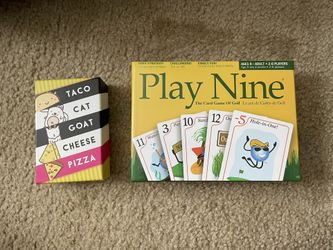 Taco Cat And Play Nine Card Games