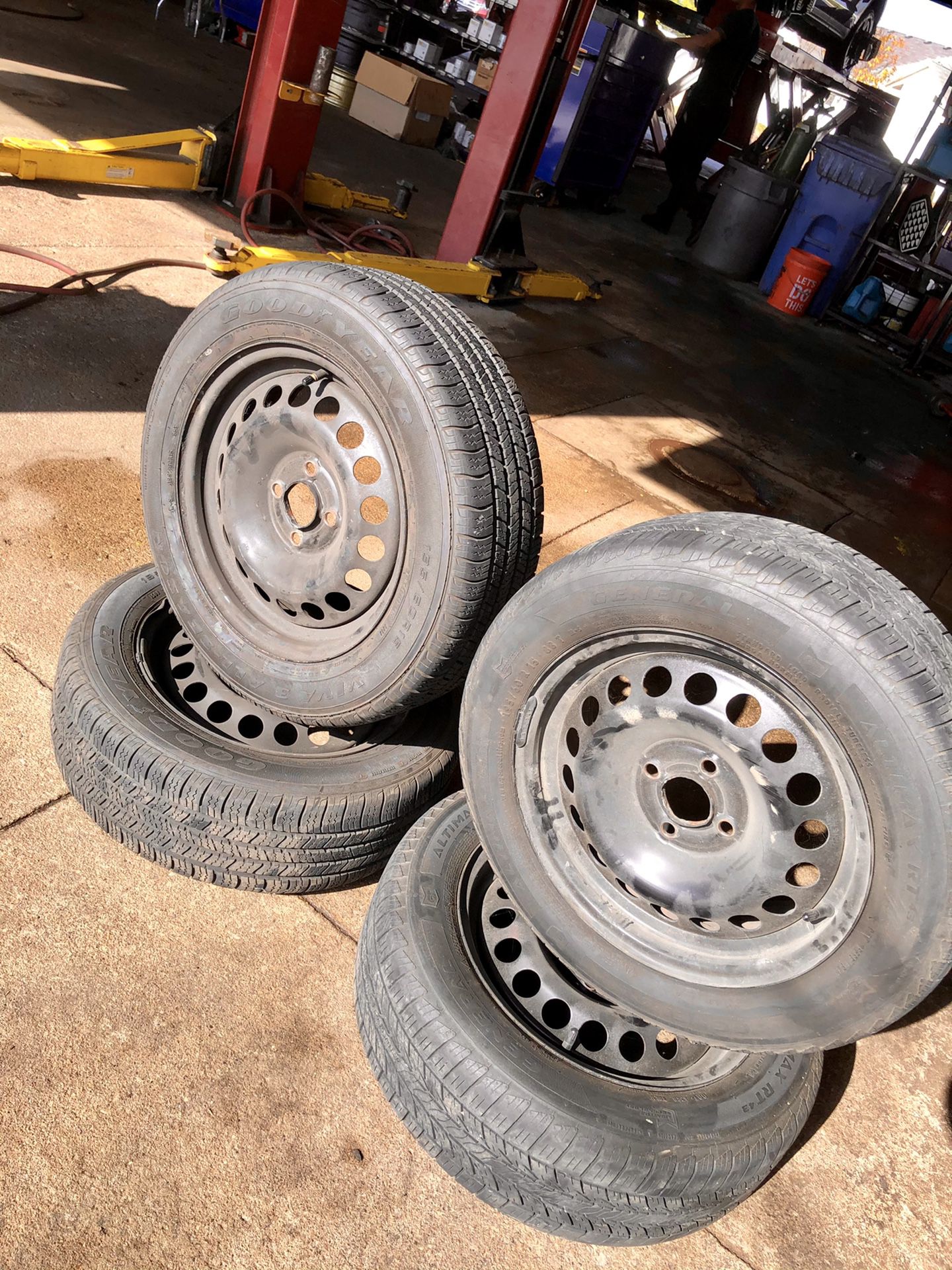 4x100mm Steel Rims/Tires
