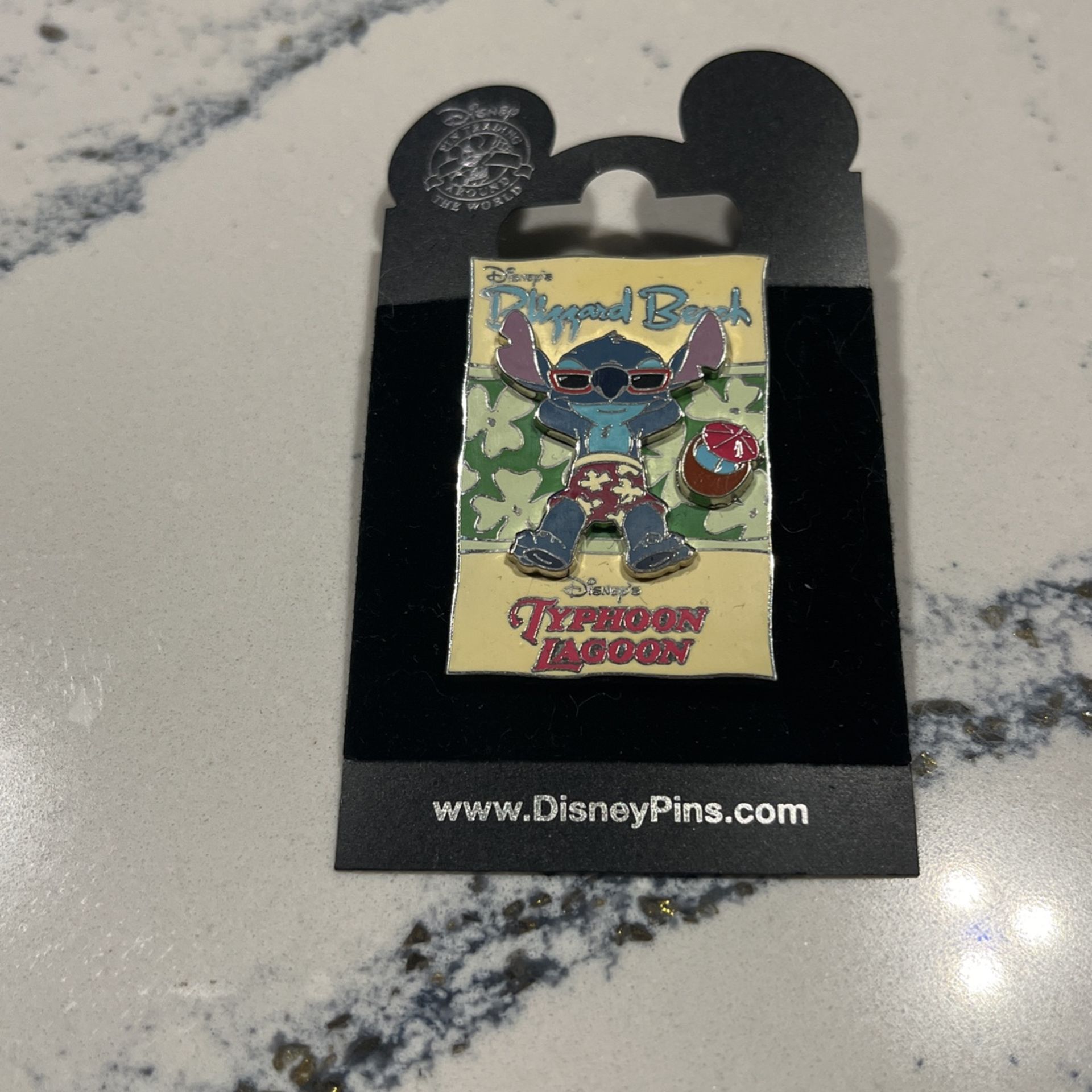 Disney WDW Water Parks Blizzard Beach Typhoon Lagoon Stitch Pin