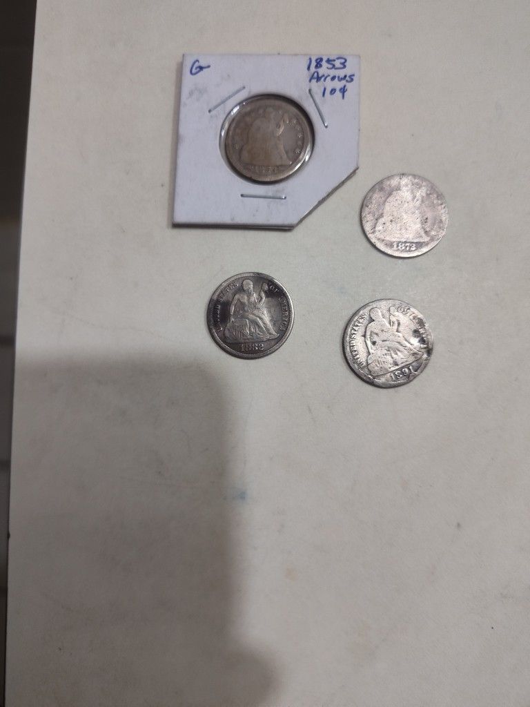 Seated Liberty Dimes