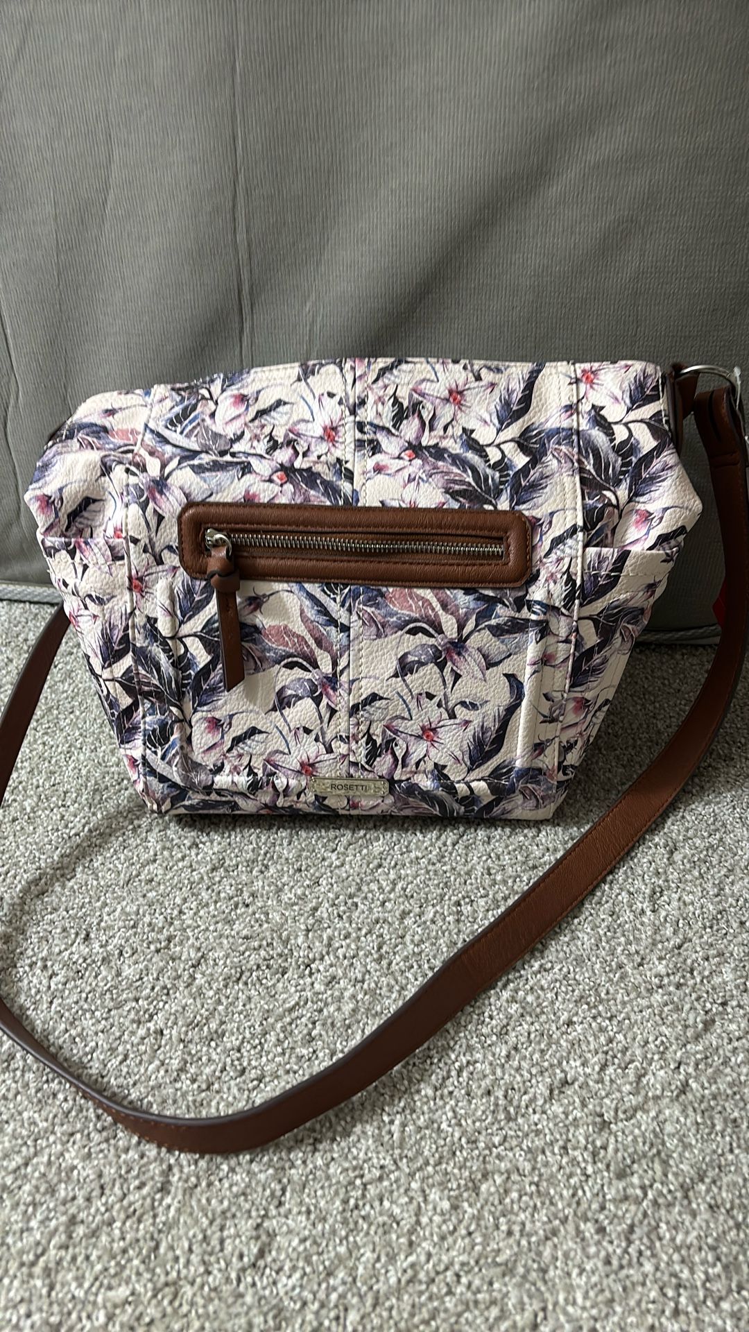 Women s Shoulder Bag Brand New Purple Flower Color