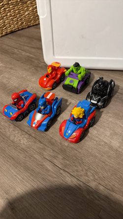 Marvel Superhero Toy Race Cars Set of 6