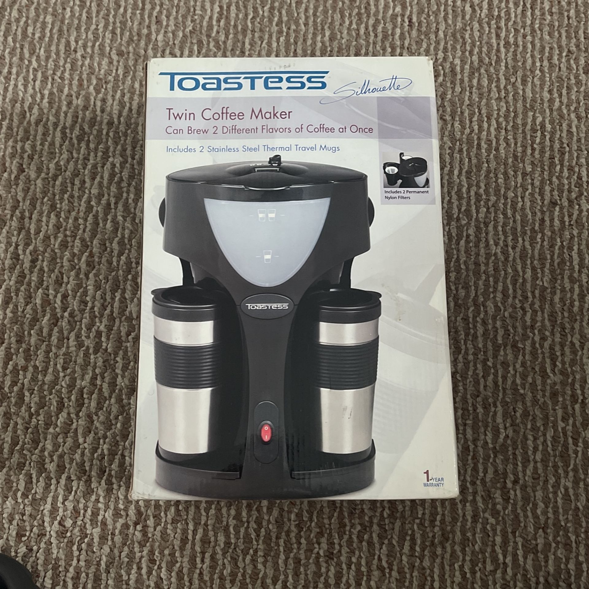 Toastess Silhouette Twin Coffee Maker