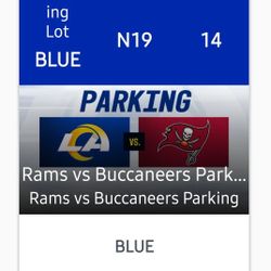 Rams VS Buccs-BLUE PARKING LOT PASS