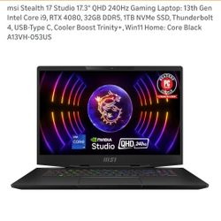 MSI Stealth 17 Studio gaming laptop