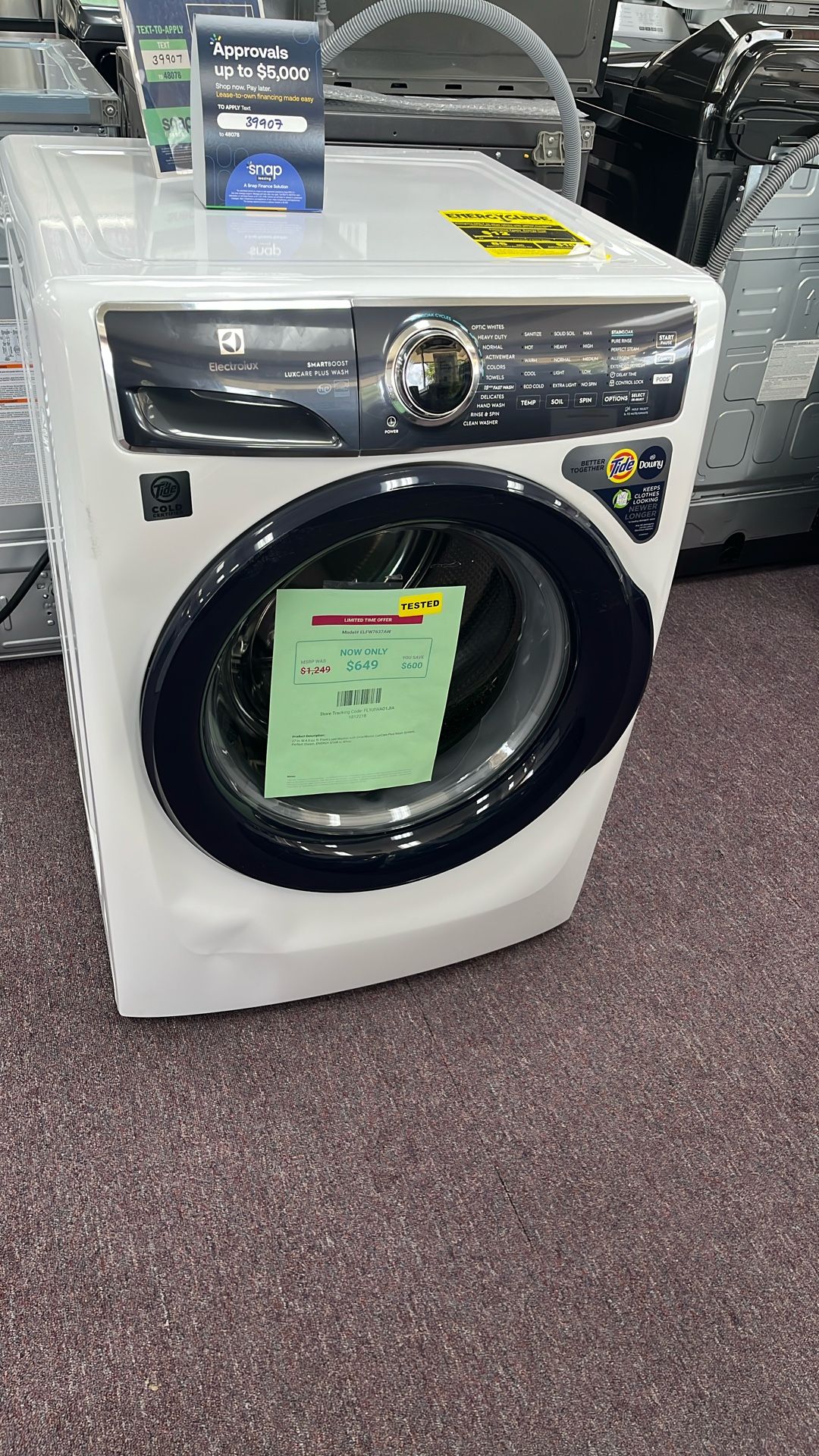Washer Top Load New Open Box Scratch And Dents