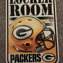 NFL Locker Room Sign Packers 17”L x 11”W
