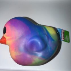 Tie-dye squeeezy duck