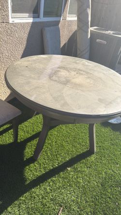 Table and chairs