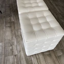 White Ottomans