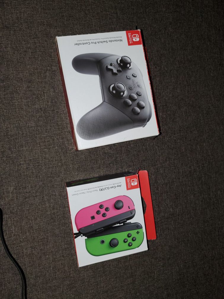 Nintendo switch controllers