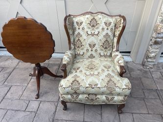 Antique Chair and Table 