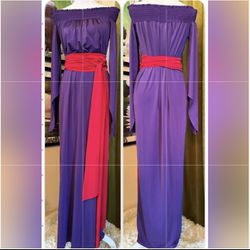 Women’s Off Shoulder Maxi Scarf Wrap Dress