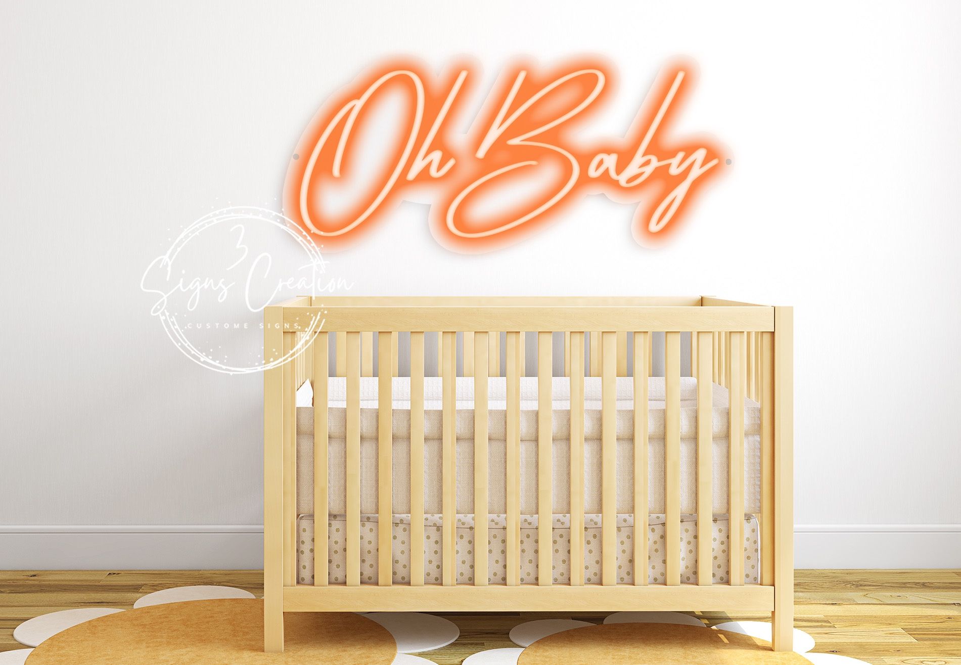 Oh Baby - Neon Sign 20” wide