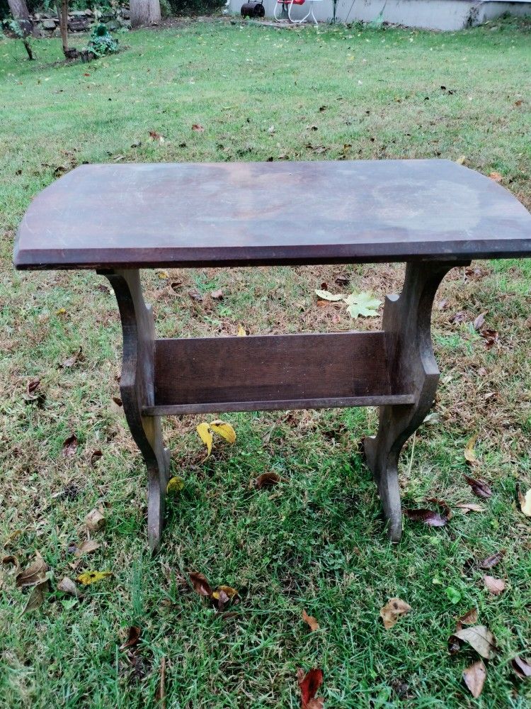 Old Wood Side Table